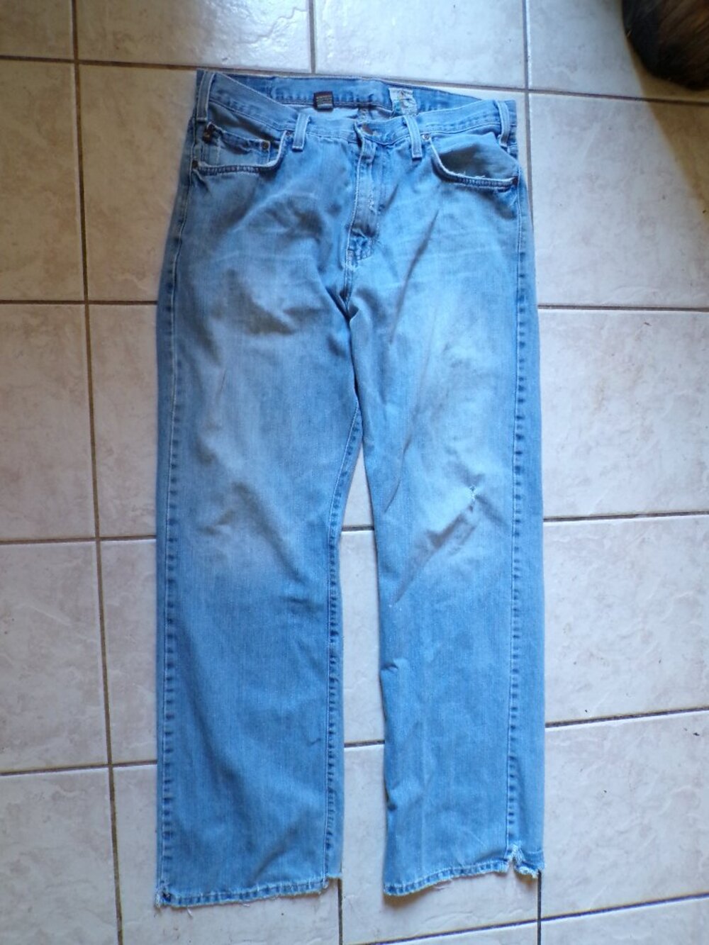 Hollister Bootcut Mens 34x34 Blue Jeans Y2k Vintage Grunge Skater Distressed